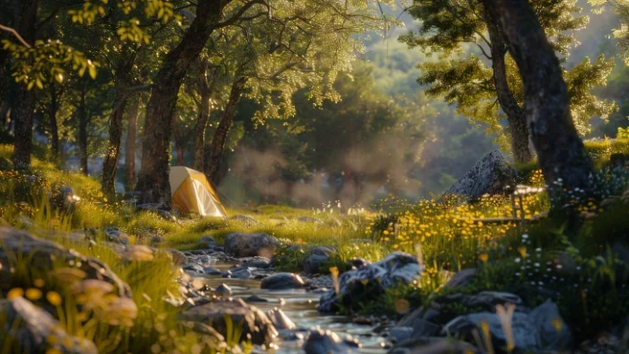 Camping nature authentique au cœur d’un parc naturel français