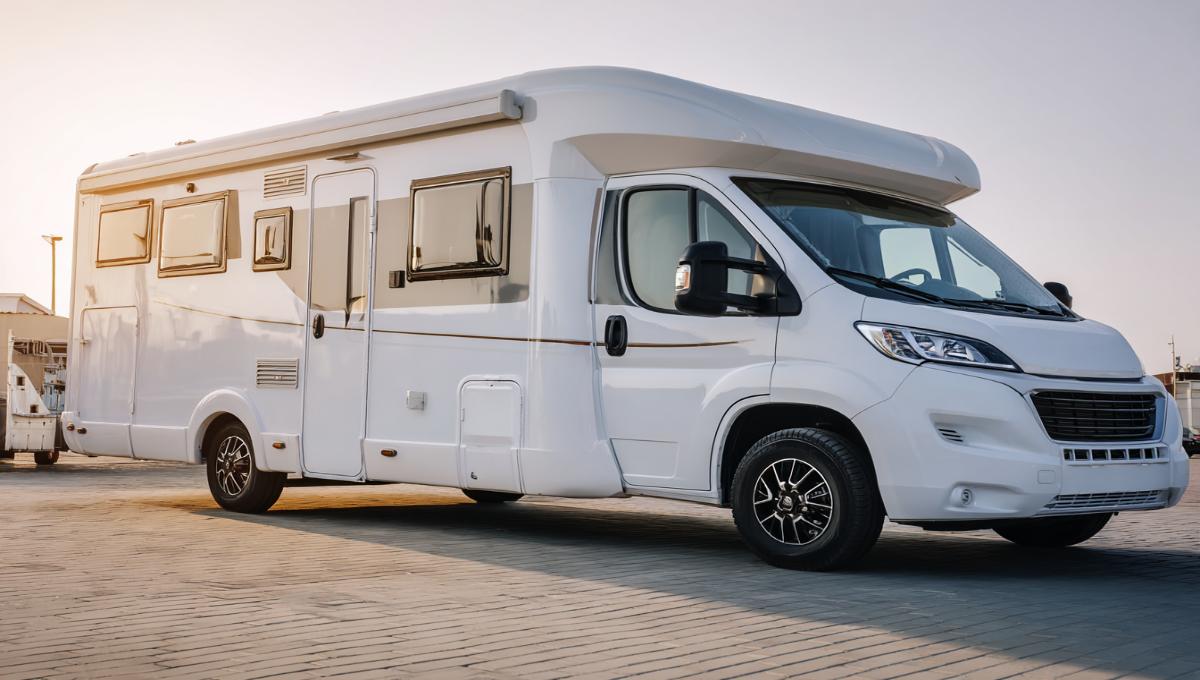 Camping-car moderne illustrant l'investissement initial entre 15 000 et 80 000 euros