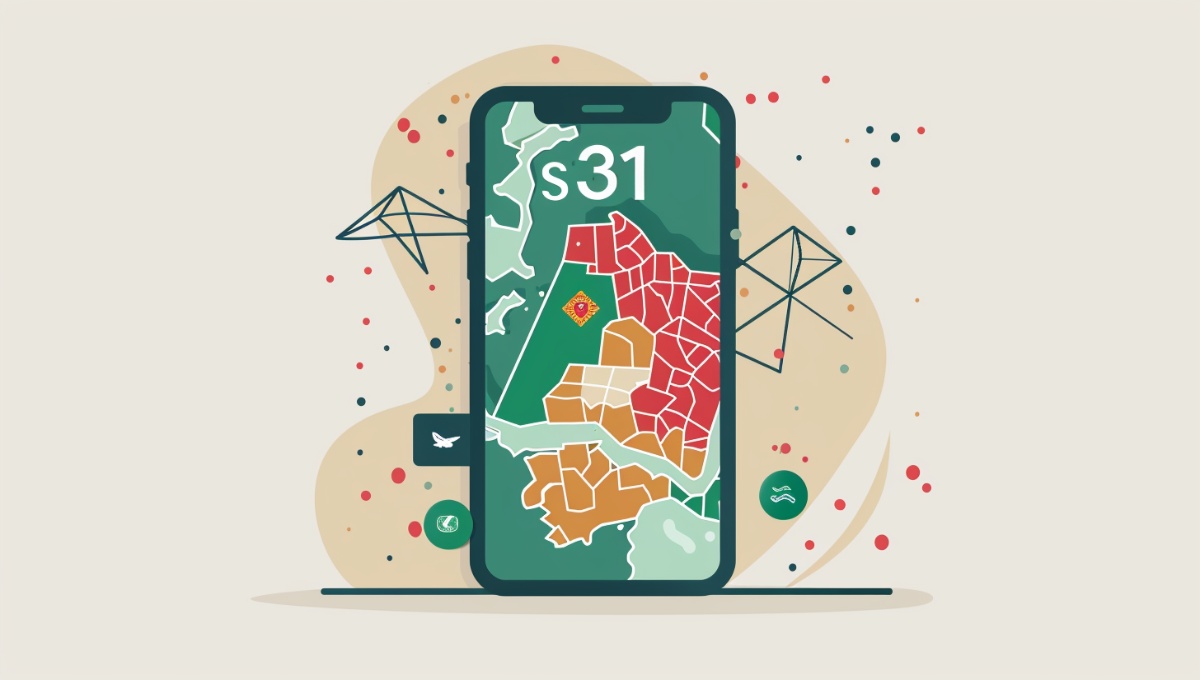 Smartphone affichant l'indicatif Portugal +351 avec drapeau portugais et carte du Portugal en arrière-plan, guide pour appeler depuis la France