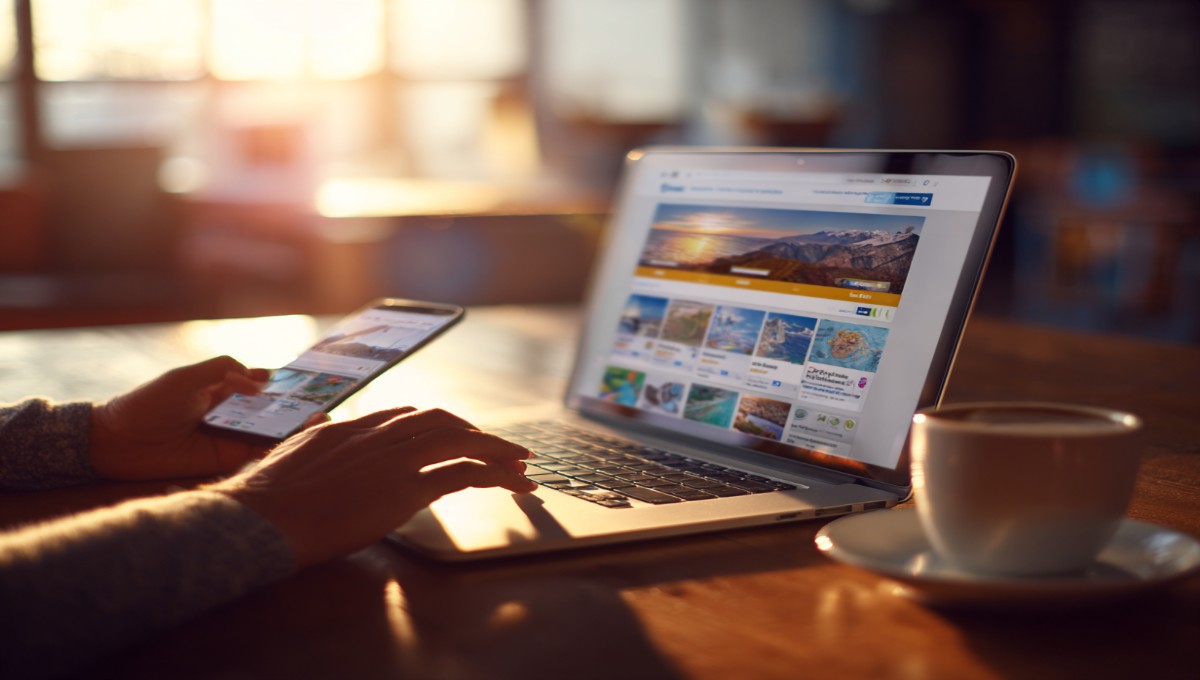 Réservation de voyage en ligne sur VoyagePirates, comparaison des offres et bons plans sur ordinateur