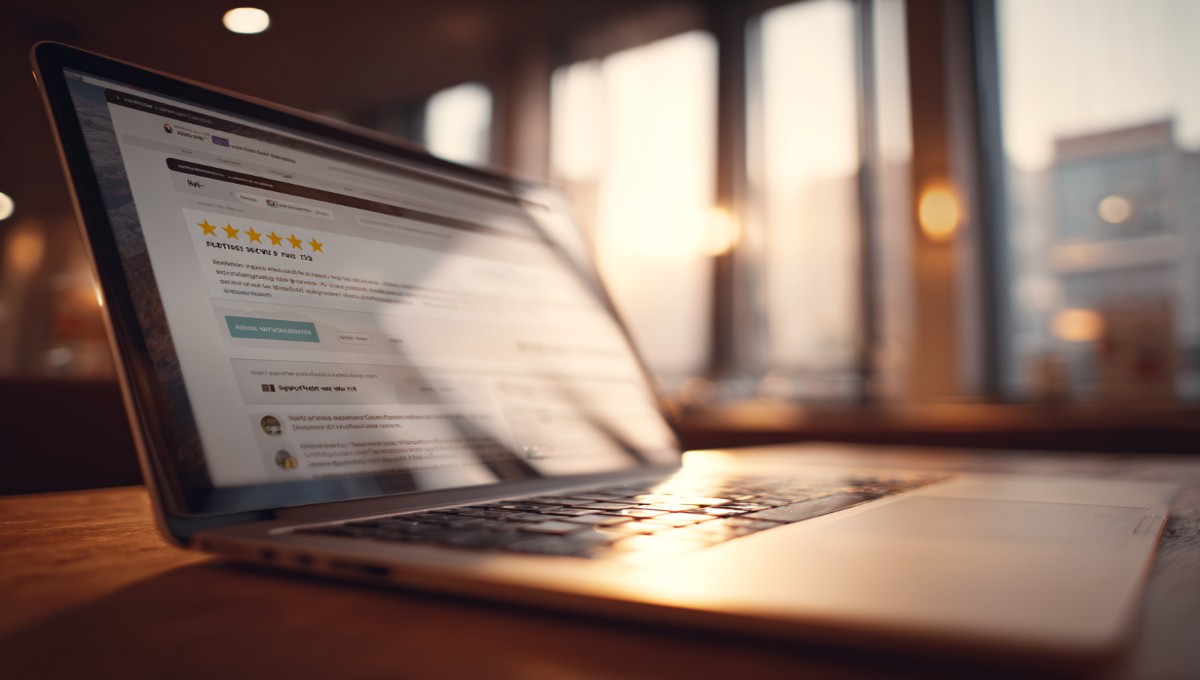 Interface utilisateur de la plateforme avis vérifiés Avis-et-Notes.fr, mettant en avant la qualité et la lisibilité du contenu.